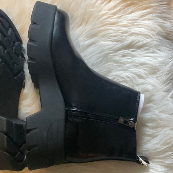 Sam & Libby Women’s Julia Black Women’s Y2K Lug Sole Ankle Boots Size 9 … - Picture 6 of 13